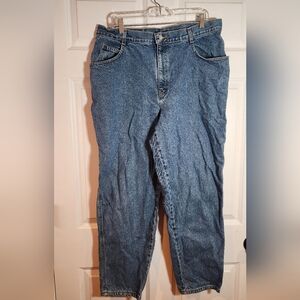 Gitano Vintage Classic Blue Denim Jeans Relaxed Straight Leg
